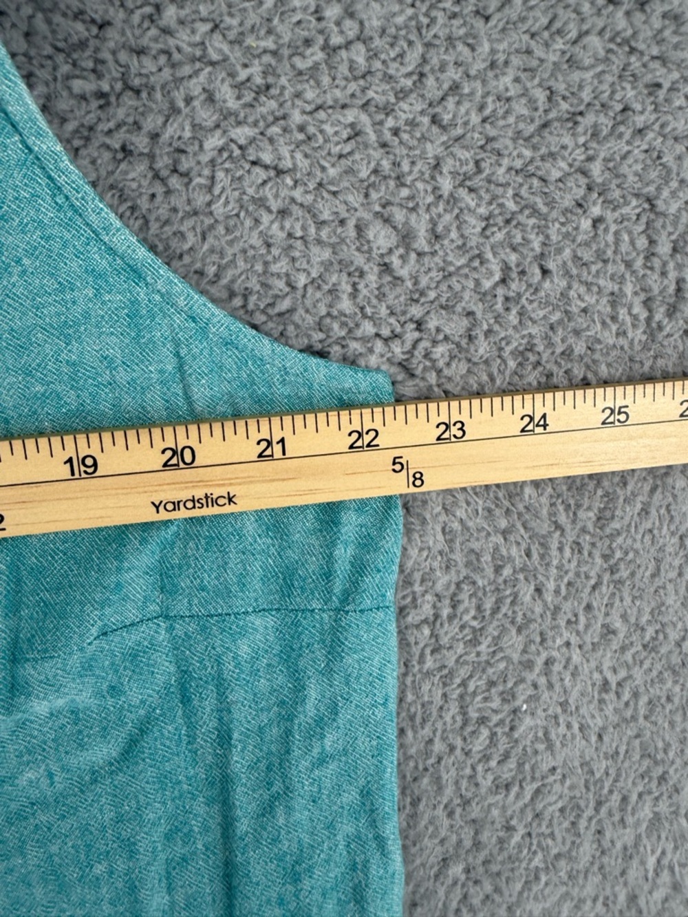J jill sleeveless Aqua Linen maxi Dress - Picture 5 of 7